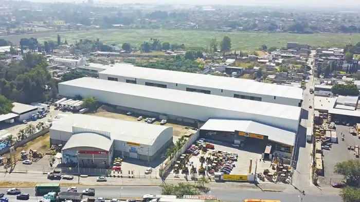 Vista aérea del parque industrial Ranger Park, con naves en renta en Tlaquepaque