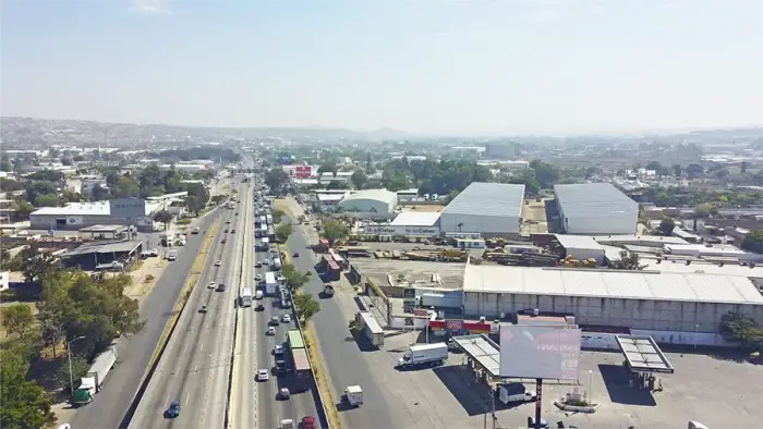 Ubicación estratégica de Ranger Park cerca de Periférico Sur y Carretera a Chapala, en la zona industrial de Tlaquepaque Jalisco