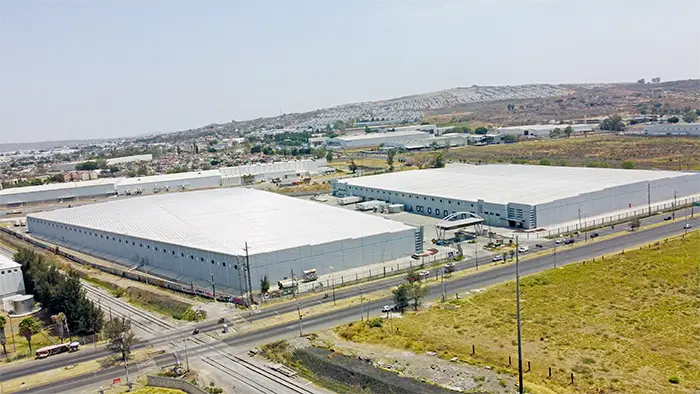 Vista aérea del parque industrial en El Salto, cerca del aeropuerto Guadalajara