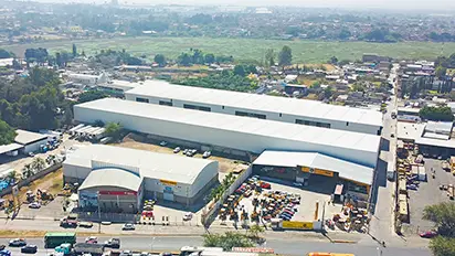 Vista aérea del parque industrial Ranger Park, con naves en renta en Tlaquepaque