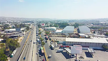 Ubicación estratégica de Ranger Park cerca de Periférico Sur y Carretera a Chapala, en la zona industrial de Tlaquepaque Jalisco