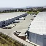 Vista aérea parque industrial